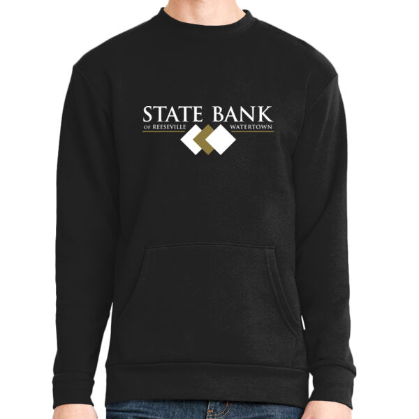 State Bank of Reeseville - Unisex Long Sleeve Crew with Pocket Thumbnail